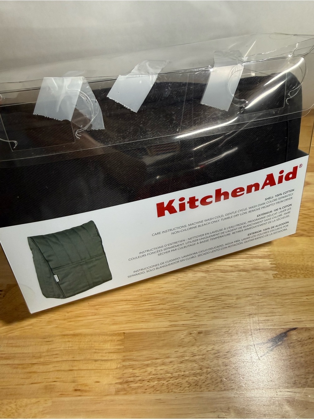 New KitchenAid Stand Mixer Cover Black Pockets - Picture 6 of 6